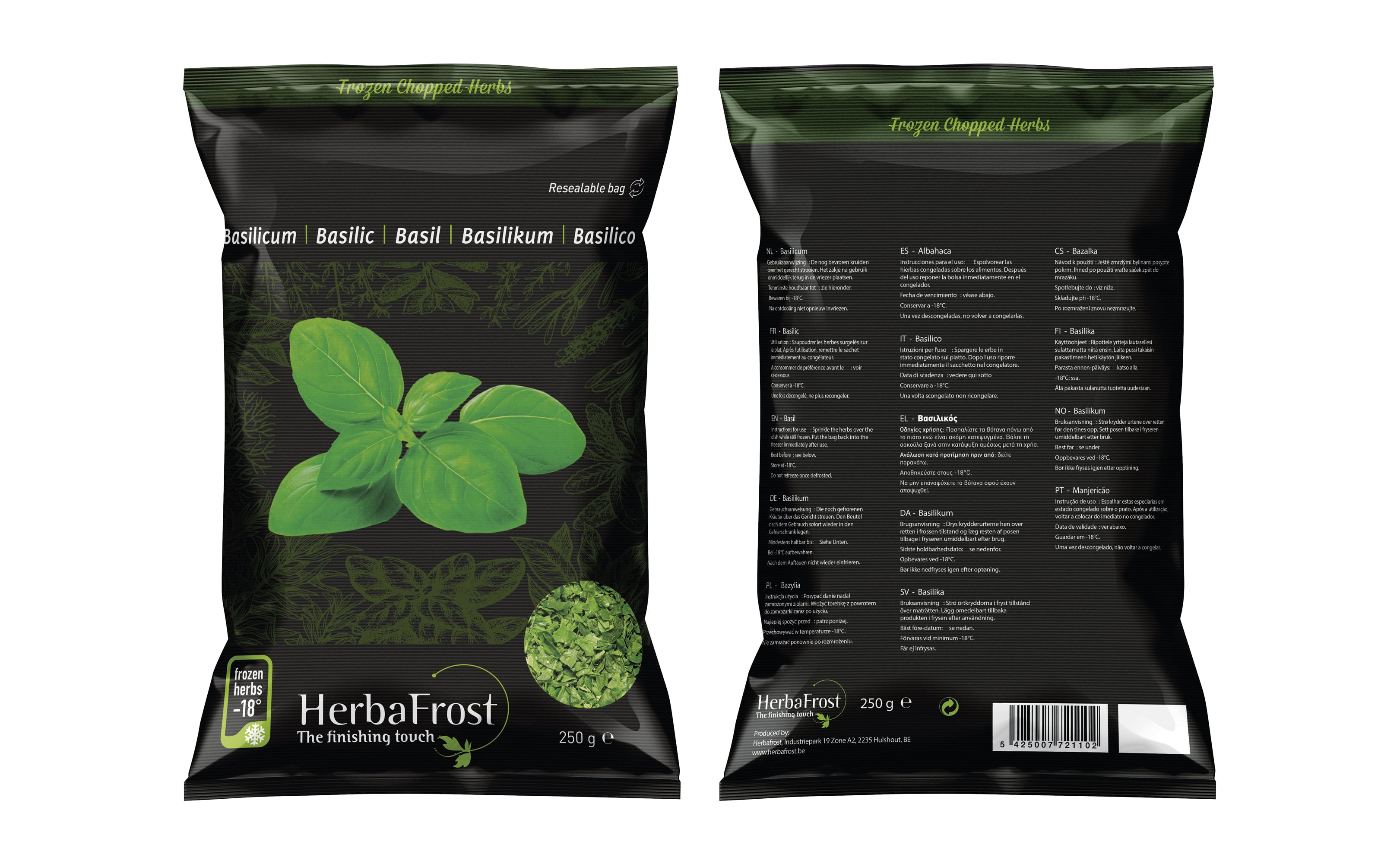 Packaging 250 - 300g